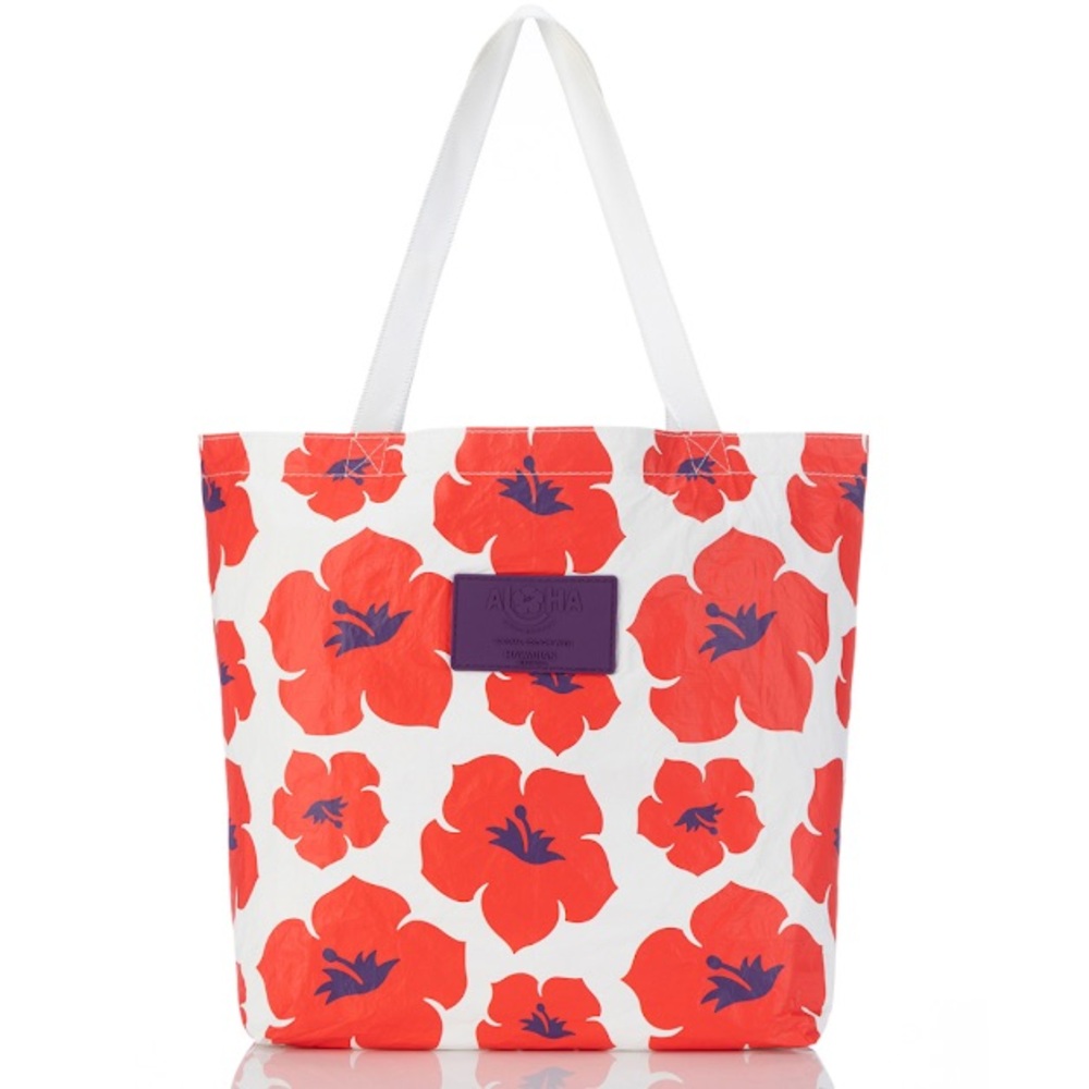 Aloha Collection x Hawaiian Airline Reversible Tote Hibiscus